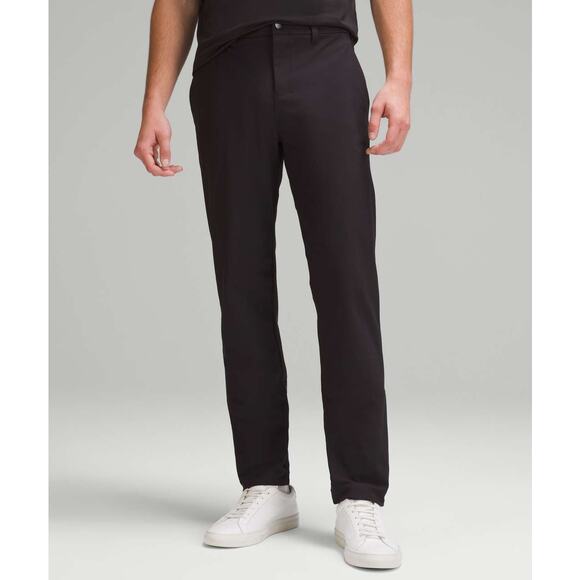 Lululemon ABC Classic-Fit Trouser Size 38 32" *Warpstreme Black Comfort Pant - Picture 1 of 9